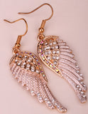 Angel Wings Crystal Earrings (15 Colors)