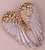 Angel Wings Crystal Brooch Pin (14 Colors)