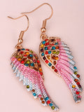 Angel Wings Crystal Earrings (15 Colors)