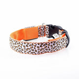 Dog LED Lighted Leopard Print Collar (6 Colors)