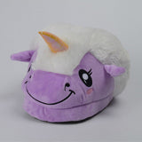 "Unicorn" Horse Plush Slip-On Slippers (4 Colors)