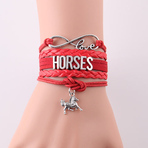 Horse 9 Charm Bracelet