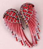 Angel Wings Crystal Brooch Pin (14 Colors)